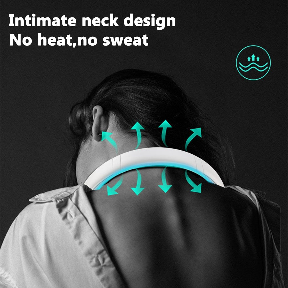 Khadz Portable Neck Fan with Three-Speed Adjustment