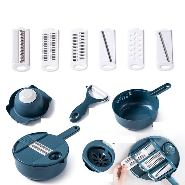 Kitchen Multifunctional Salad Utensils Vegetable Chopper Carrot Potato Manual Shredder Kitchen Cooking Vegetable Tools