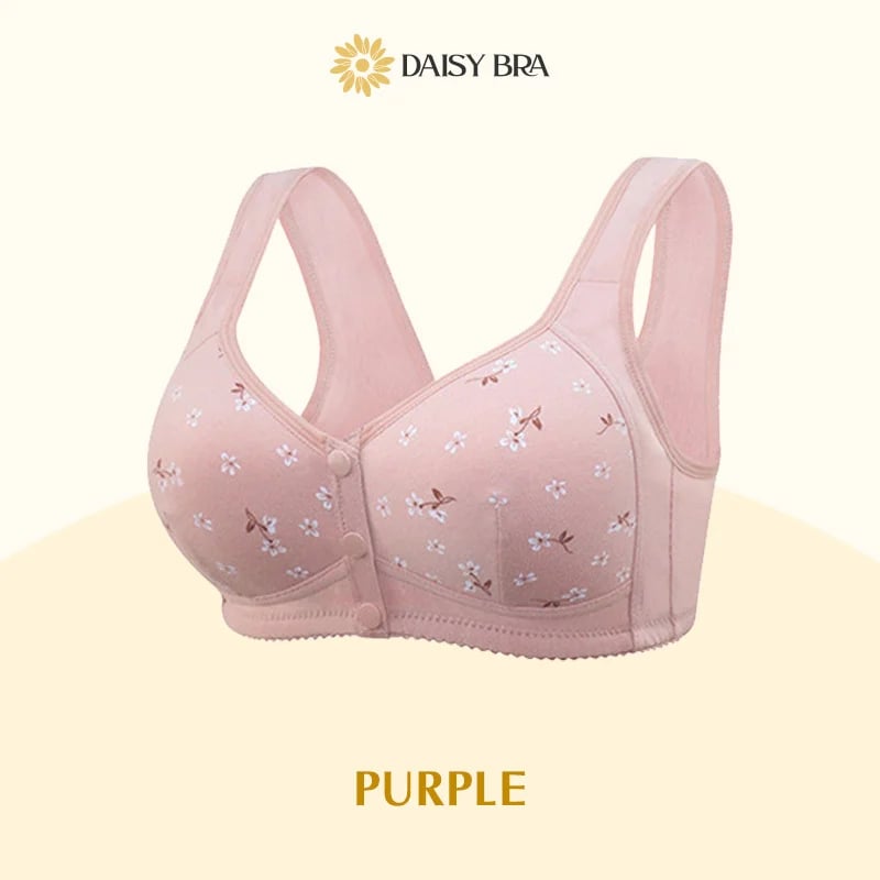 Diversev Last Day 49% OFF - Comfortable & Convenient Front Button Bra-Daisy Bra