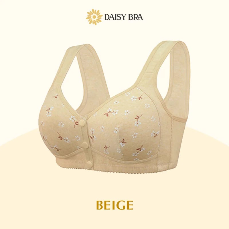 Diversev Last Day 49% OFF - Comfortable & Convenient Front Button Bra-Daisy Bra