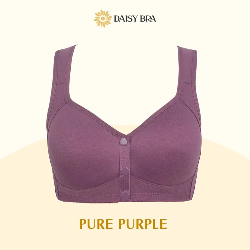 Diversev Last Day 49% OFF - Comfortable & Convenient Front Button Bra-Daisy Bra