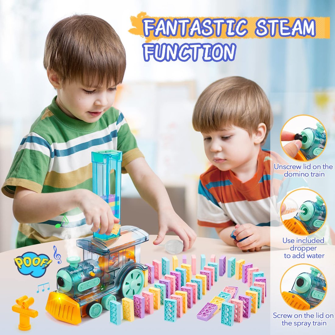 Last day 49% OFF – Domino Train Toys