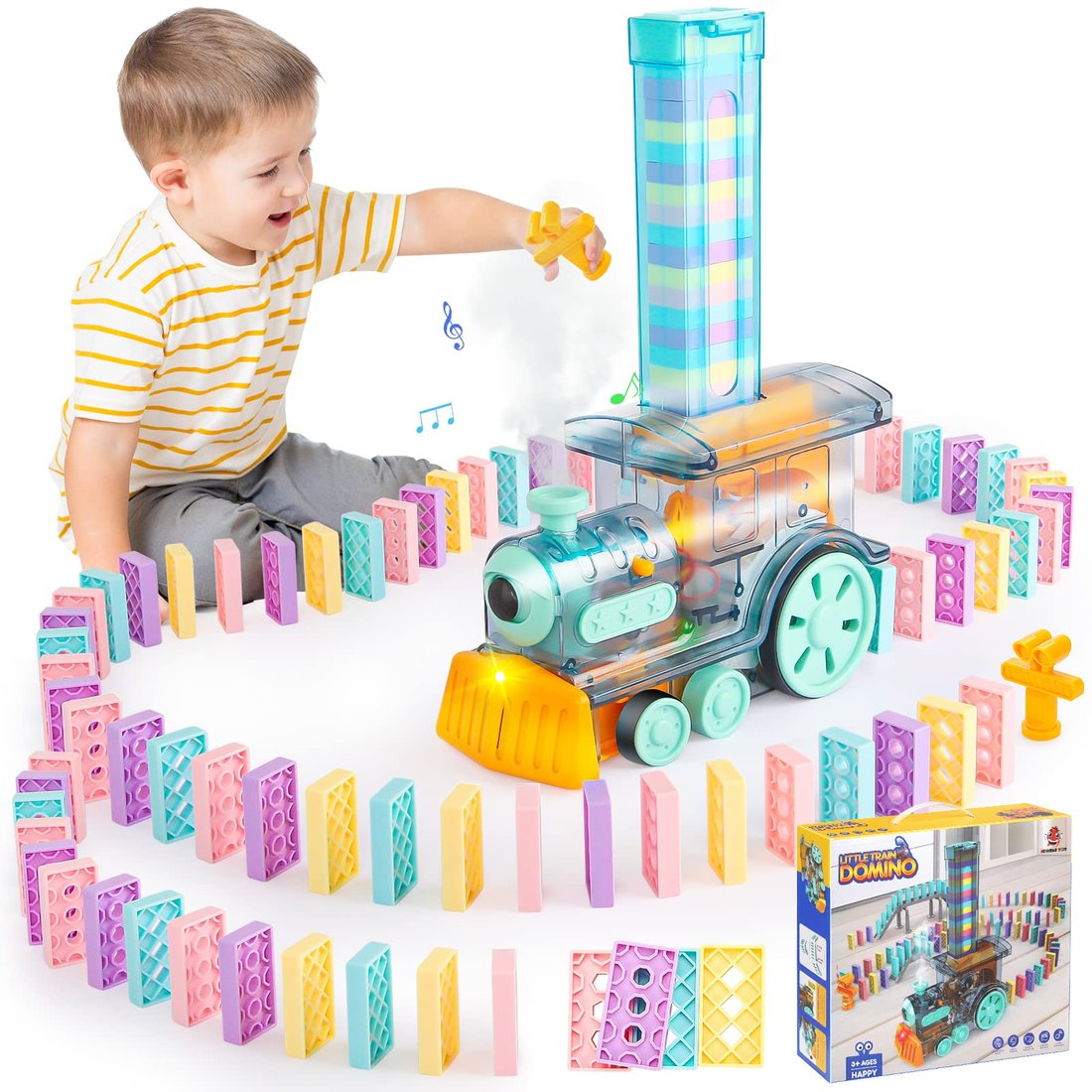 Last day 49% OFF - Domino Train Toys