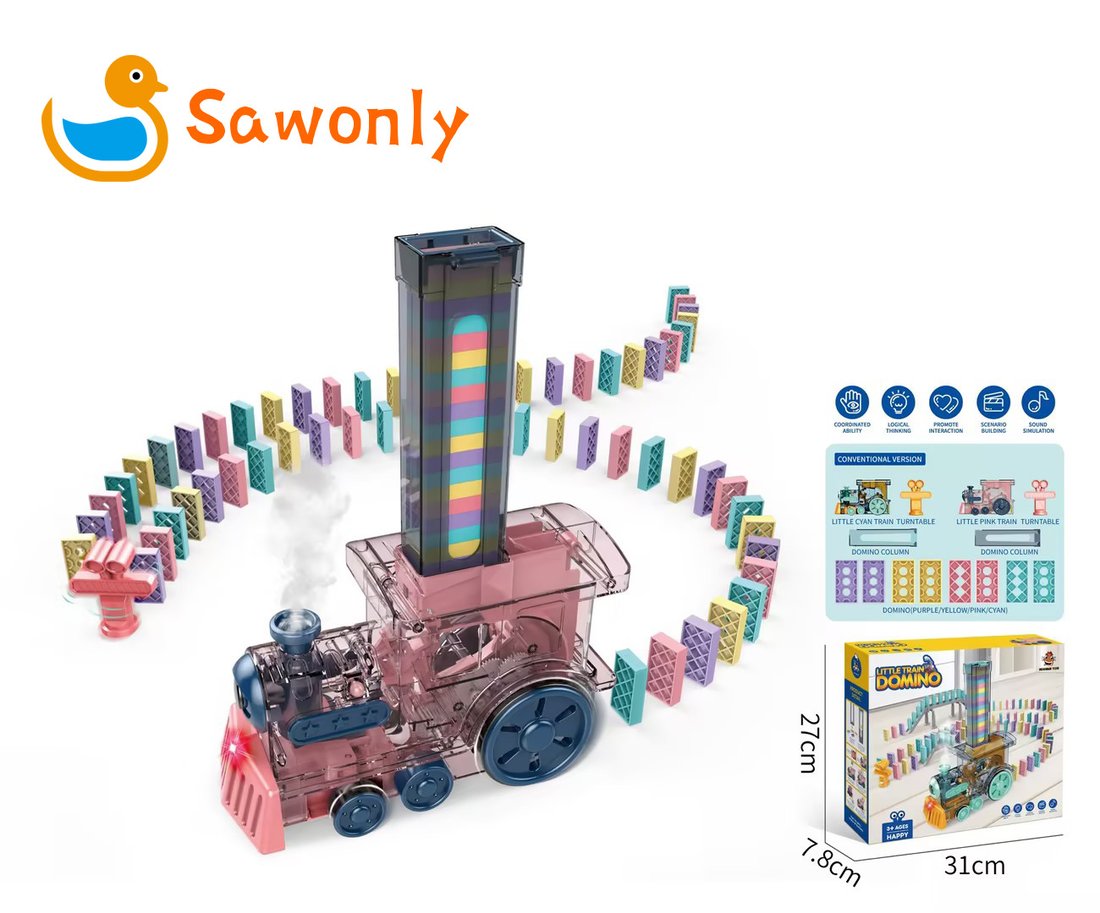 Last day 49% OFF - Domino Train Toys