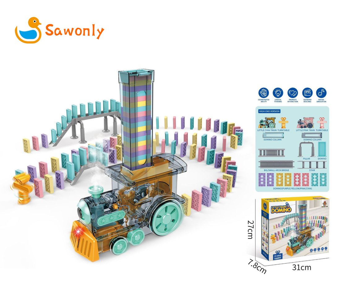 Last day 49% OFF - Domino Train Toys