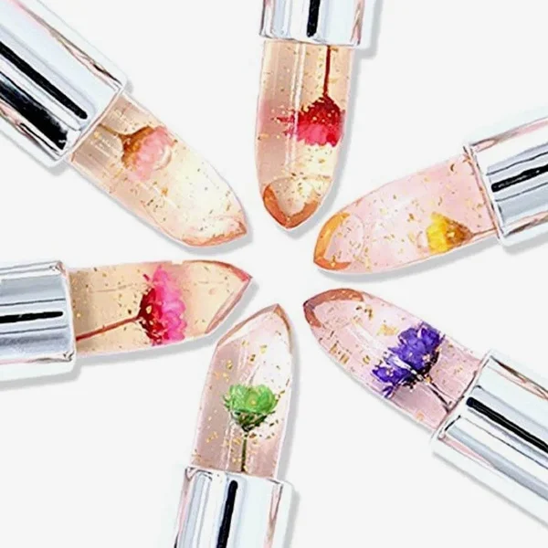 (Last Day 50% OFF) Crystal Jelly Flower Color Changing Lipstick - BEST GIFT