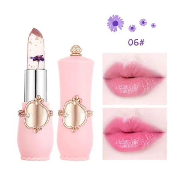 (Last Day 50% OFF) Crystal Jelly Flower Color Changing Lipstick - BEST GIFT