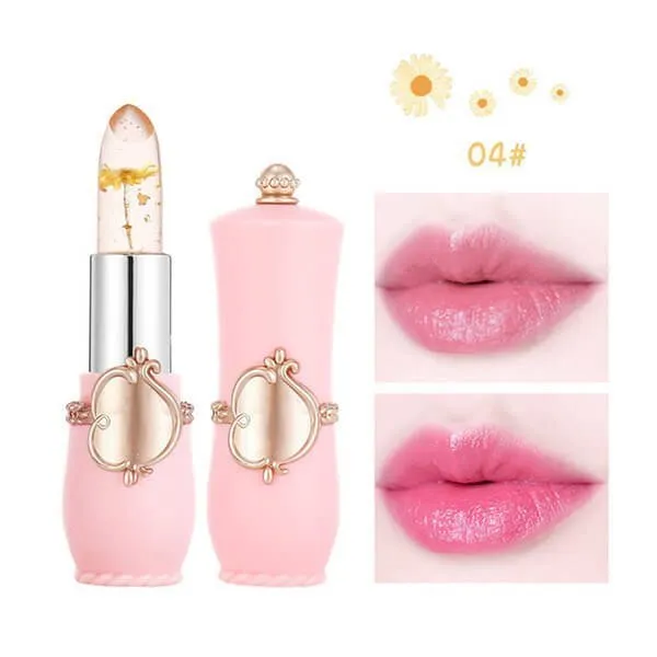 (Last Day 50% OFF) Crystal Jelly Flower Color Changing Lipstick - BEST GIFT