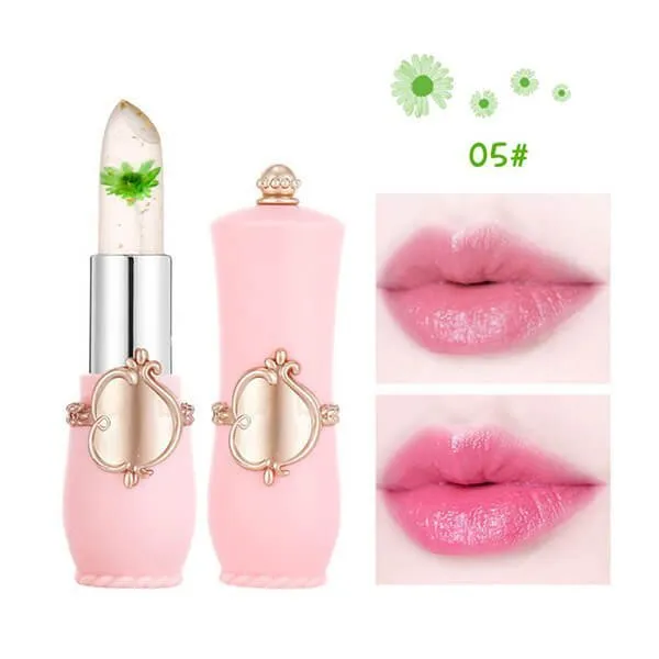 (Last Day 50% OFF) Crystal Jelly Flower Color Changing Lipstick - BEST GIFT