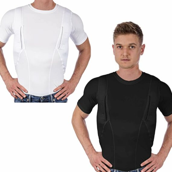 Last day 60% OFF - MEN/WOMEN'S CONCEALED LEATHER HOLSTER T-SHIRT - Lulunami