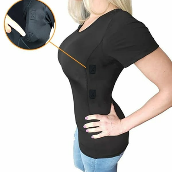 Last day 60% OFF - MEN/WOMEN'S CONCEALED LEATHER HOLSTER T-SHIRT - Lulunami