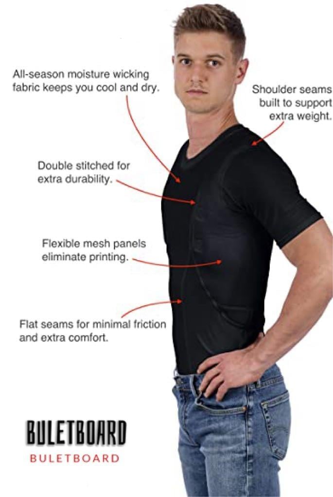 Last day 60% OFF - MEN/WOMEN'S CONCEALED LEATHER HOLSTER T-SHIRT