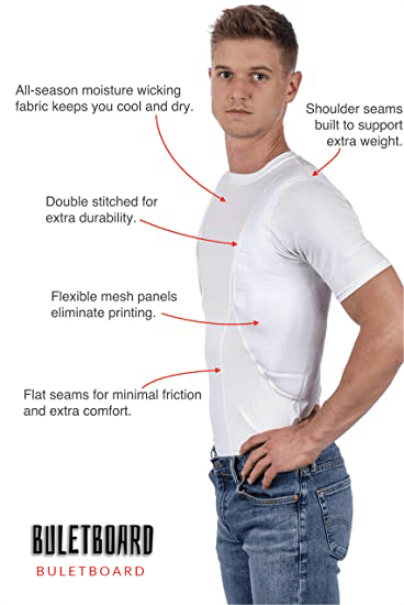 Last day 60% OFF - MEN/WOMEN'S CONCEALED LEATHER HOLSTER T-SHIRT