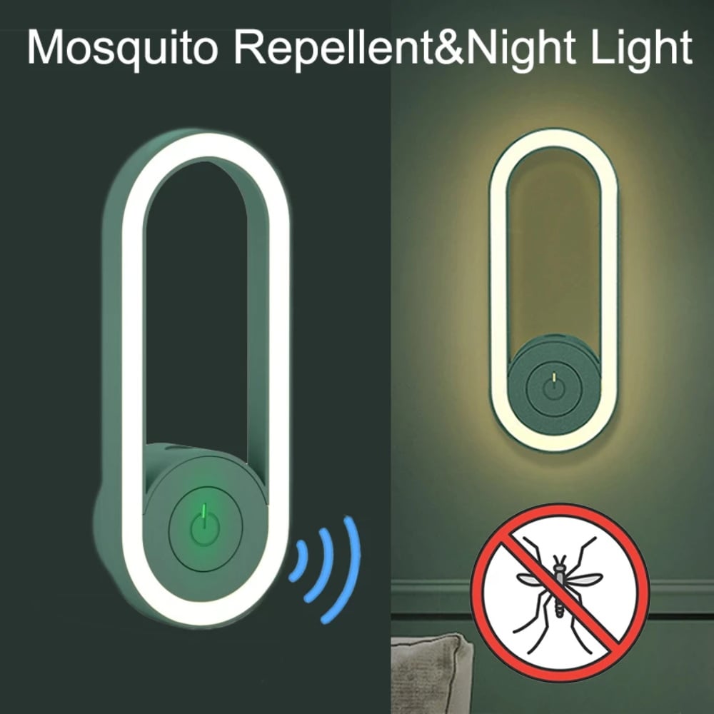 (LAST DAY 70% OFF) – 2023 Latest Frequency Conversion Ultrasonic Mosquito Killer with LED Sleeping Light