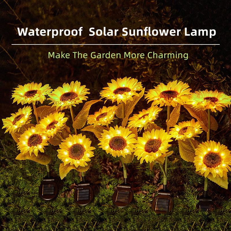 Last Day 70% OFF - Waterproof Solar Sunflower Light