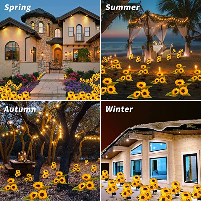 Last Day 70% OFF - Waterproof Solar Sunflower Light