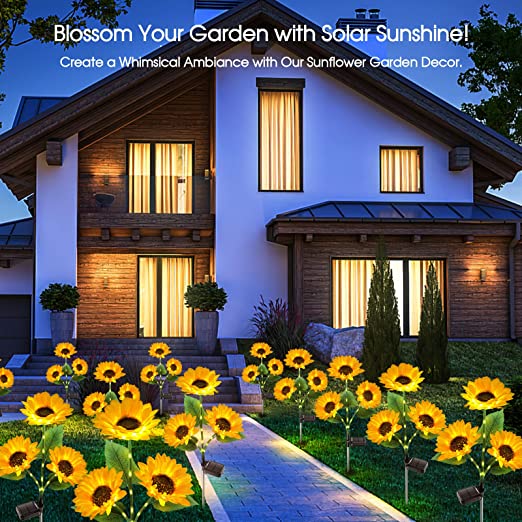 Last Day 70% OFF - Waterproof Solar Sunflower Light