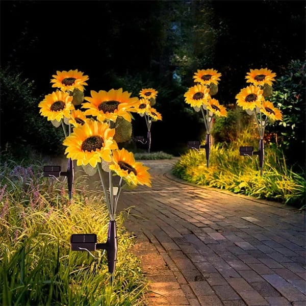 Last Day 70% OFF - Waterproof Solar Sunflower Light