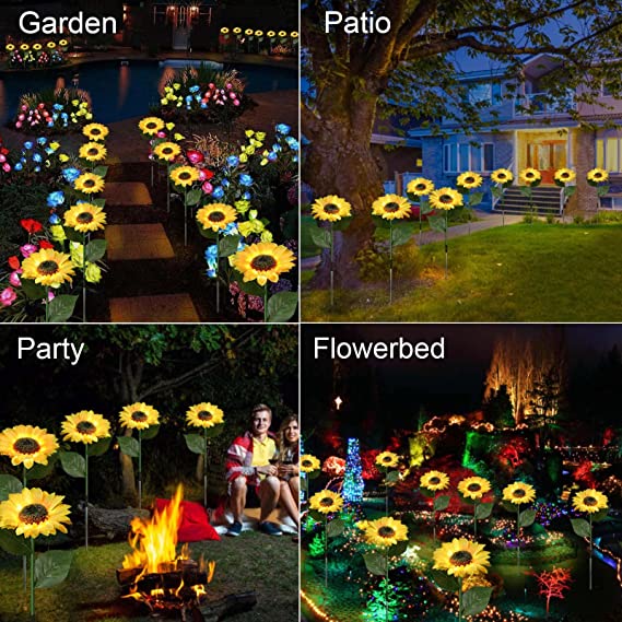 Last Day 70% OFF - Waterproof Solar Sunflower Light