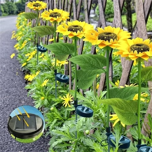 Last Day 70% OFF - Waterproof Solar Sunflower Light