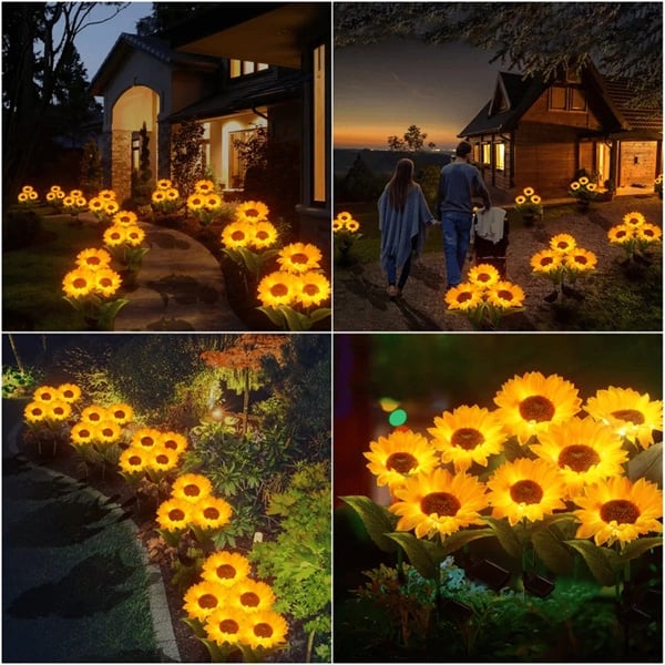 Last Day 70% OFF - Waterproof Solar Sunflower Light