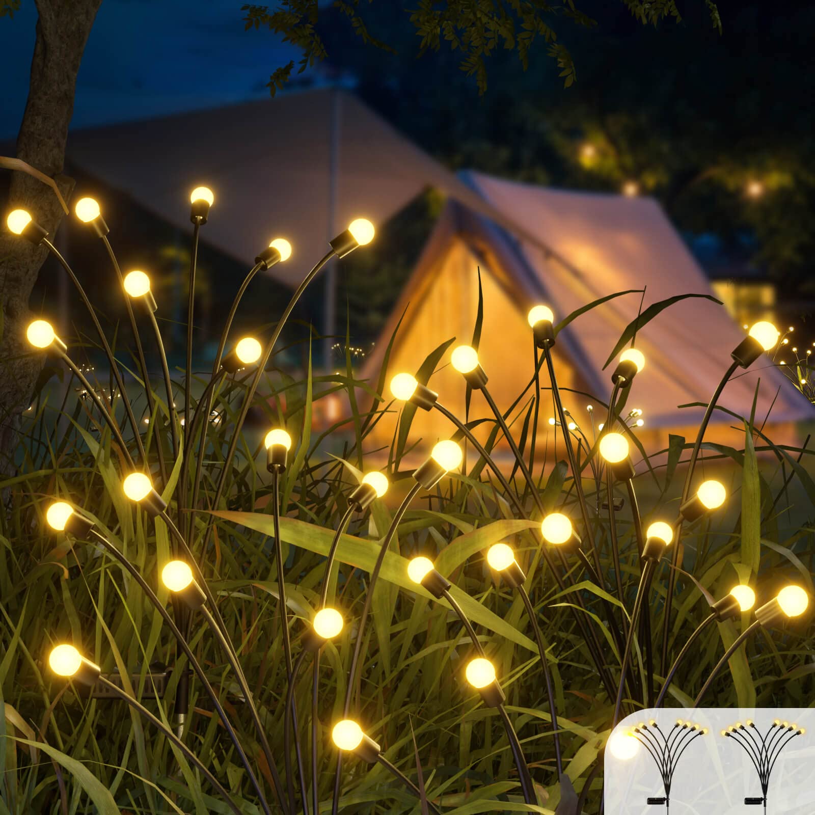 Last Day 75% OFF - IP65 Waterproof Solar Powered Firefly Light