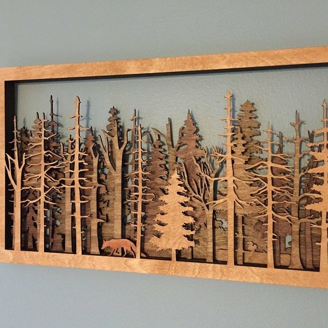 Last Day 75% OFF-Forest Wildlife - Handcrafted Art | Uncommon Art | 3D Art | Unique Art| All Natural Art | Rare Art