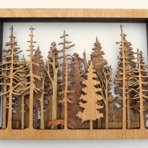 Last Day 75% OFF-Forest Wildlife - Handcrafted Art | Uncommon Art | 3D Art | Unique Art| All Natural Art | Rare Art