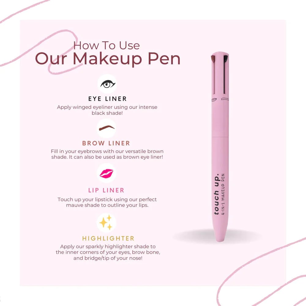 Last day Buy 1 Get 1 Free - Romanticpeach Touch Up 4-in-1 Makeup Pen