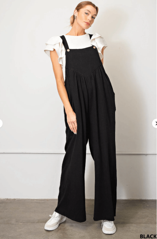 Last Day Promotion - 49% OFF Plus Size Wide Leg Overalls Jumpsuit