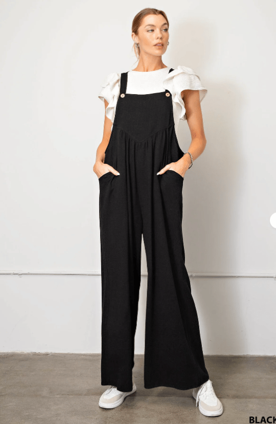 Last Day Promotion - 49% OFF Plus Size Wide Leg Overalls Jumpsuit