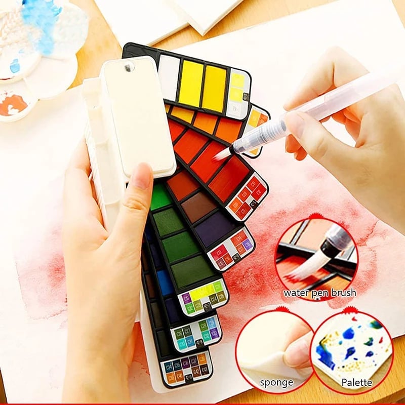 Last Day Promotion 49% OFF - Handy Watercolor Travel Kit