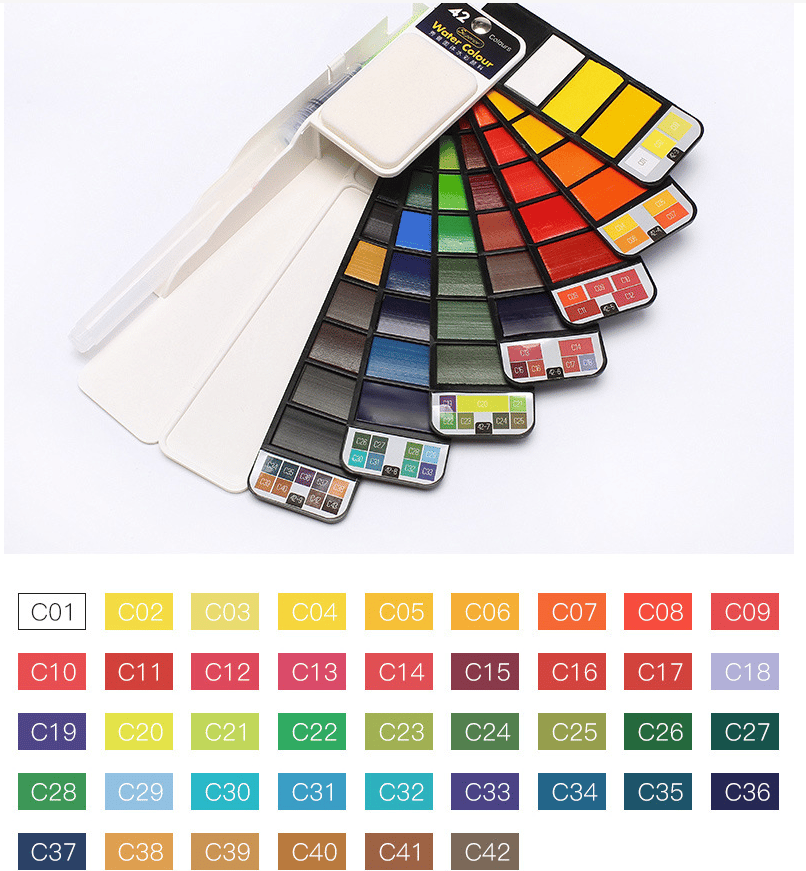 Last Day Promotion 49% OFF - Handy Watercolor Travel Kit