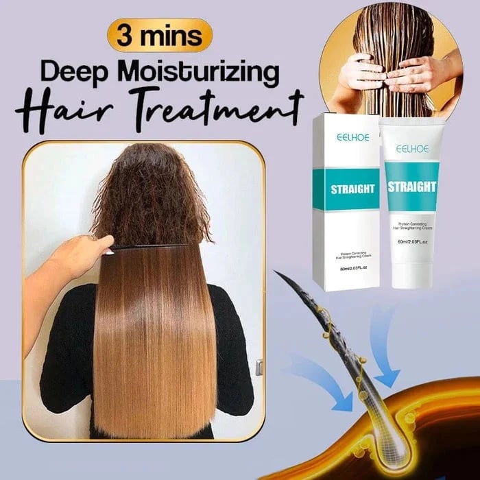 Last Day Promotion 49% OFF - Silk and Keratin Treatment Hair Straightening Cream