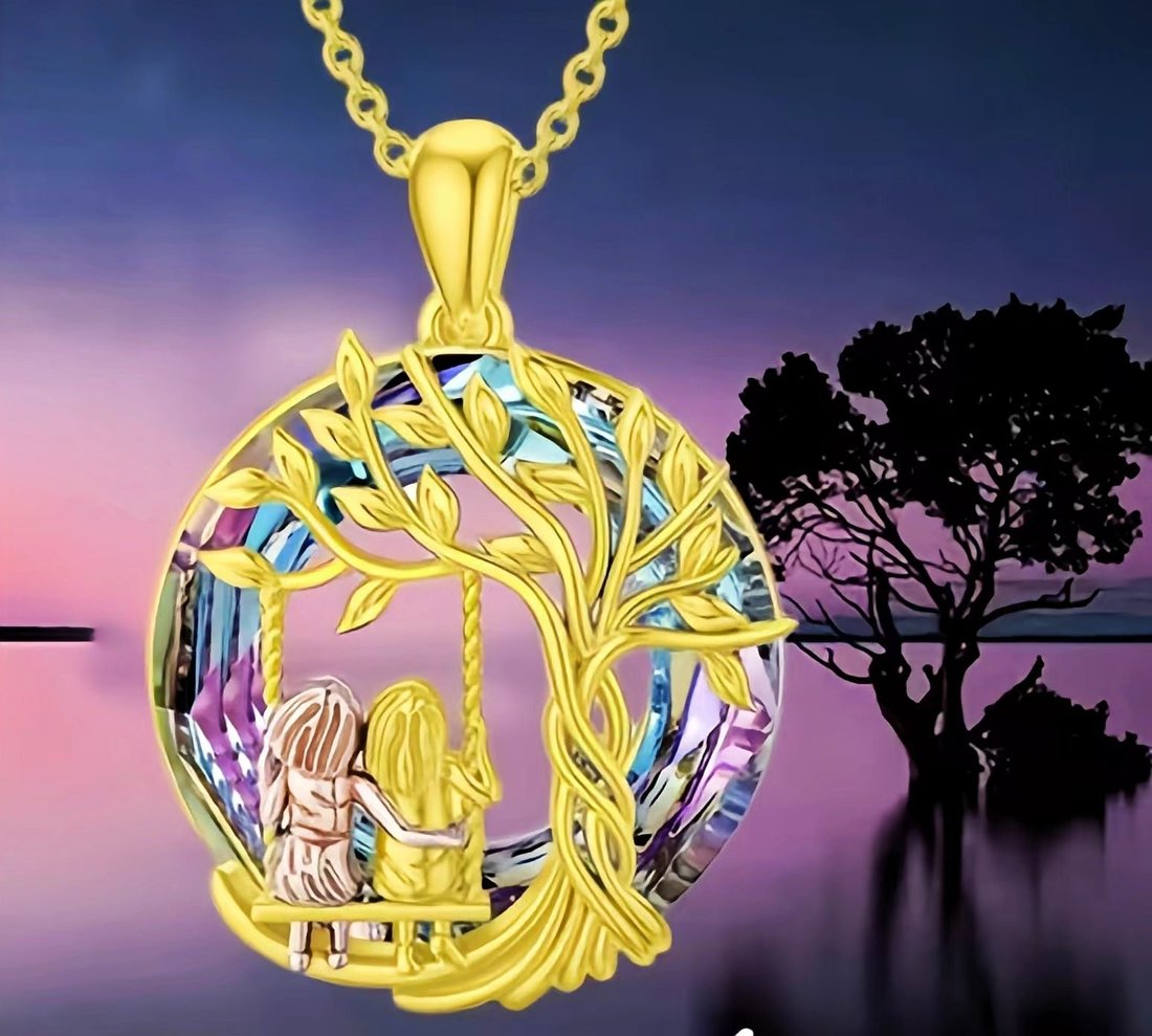 Depictoanw Last Day Promotion 49% OFF--For Friend - Thank You for Being My Unbiological Sister Tree of Life Sisters Necklace