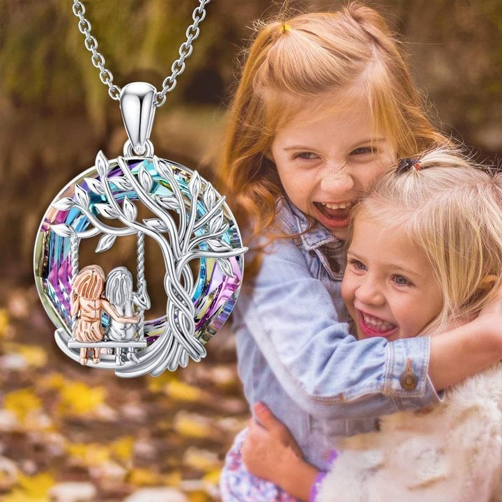 Depictoanw Last Day Promotion 49% OFF--For Friend - Thank You for Being My Unbiological Sister Tree of Life Sisters Necklace