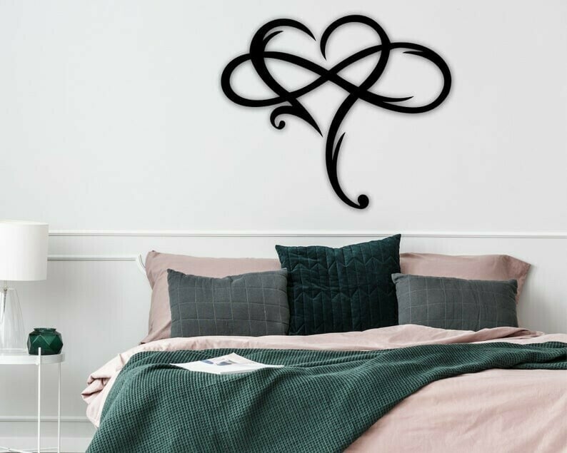 Last Day Promotion 70% OFF - Infinity heart-Steel wall decor Metal Wall art