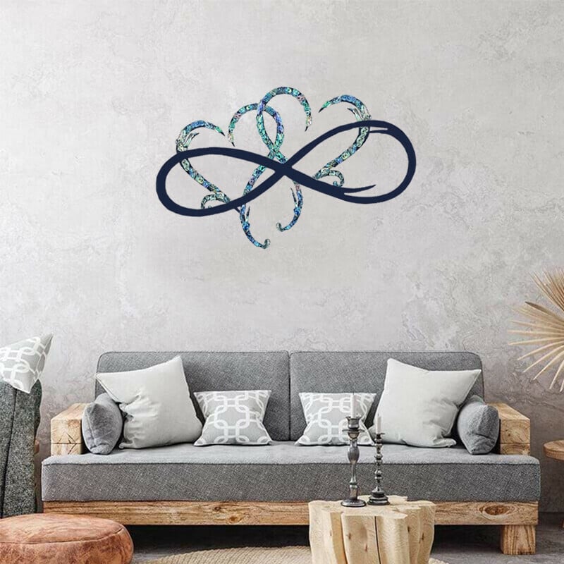 Last Day Promotion 70% OFF - Infinity heart-Steel wall decor Metal Wall art