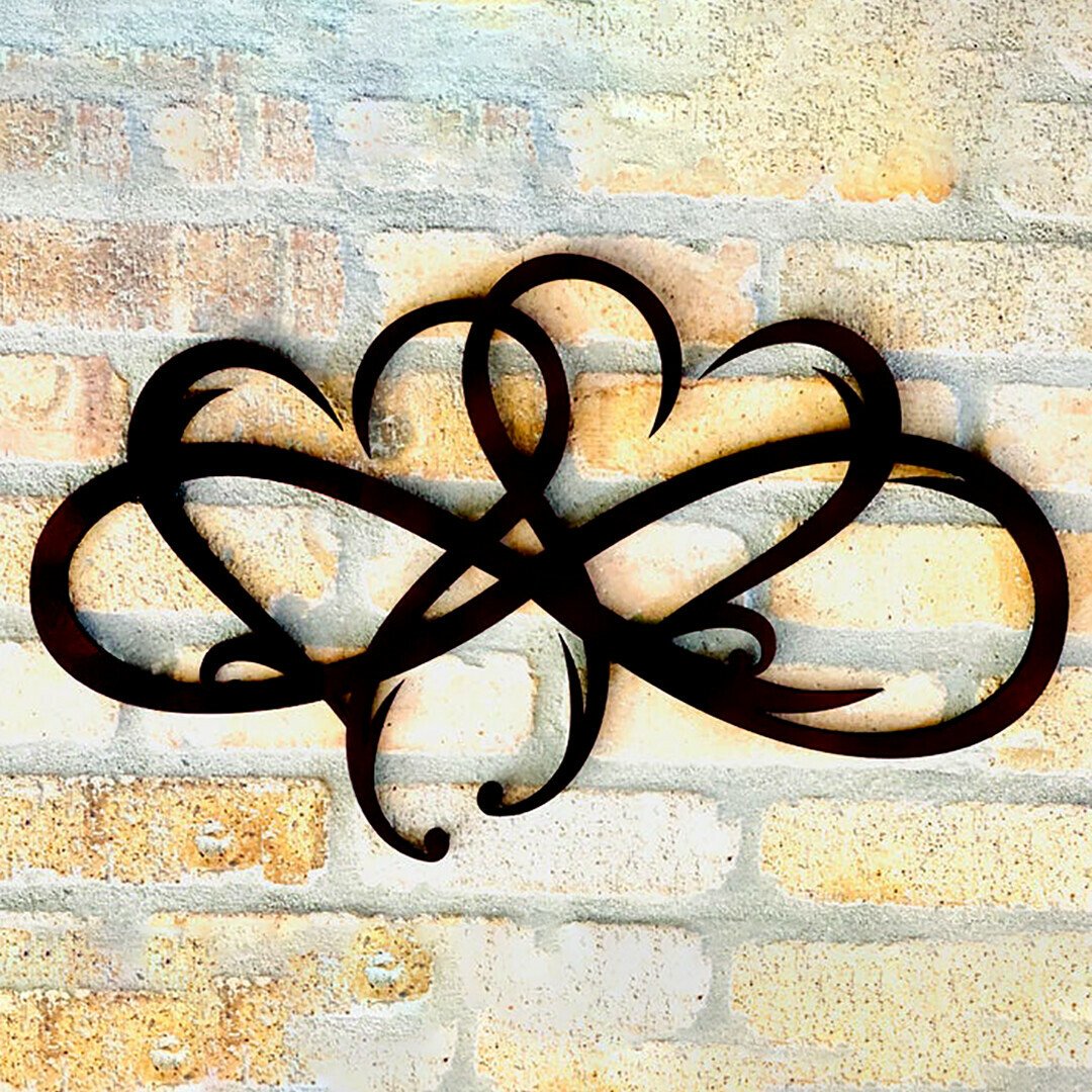 Last Day Promotion 70% OFF - Infinity heart-Steel wall decor Metal Wall art