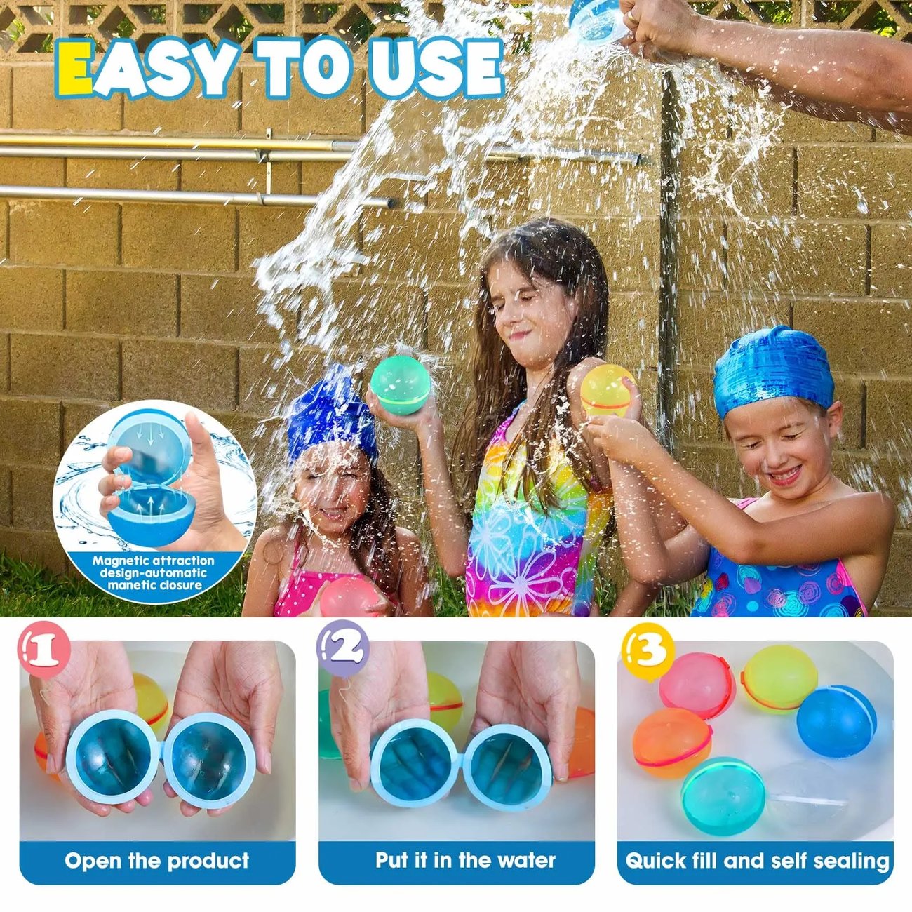 Last Day Promotion-70% OFF - Reusable Self Sealing Water Bomb Balloons