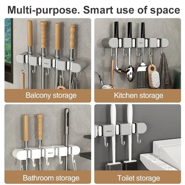 Last Day Promotion SAVE 50% OFF - Punch-free multifunctional mop holder