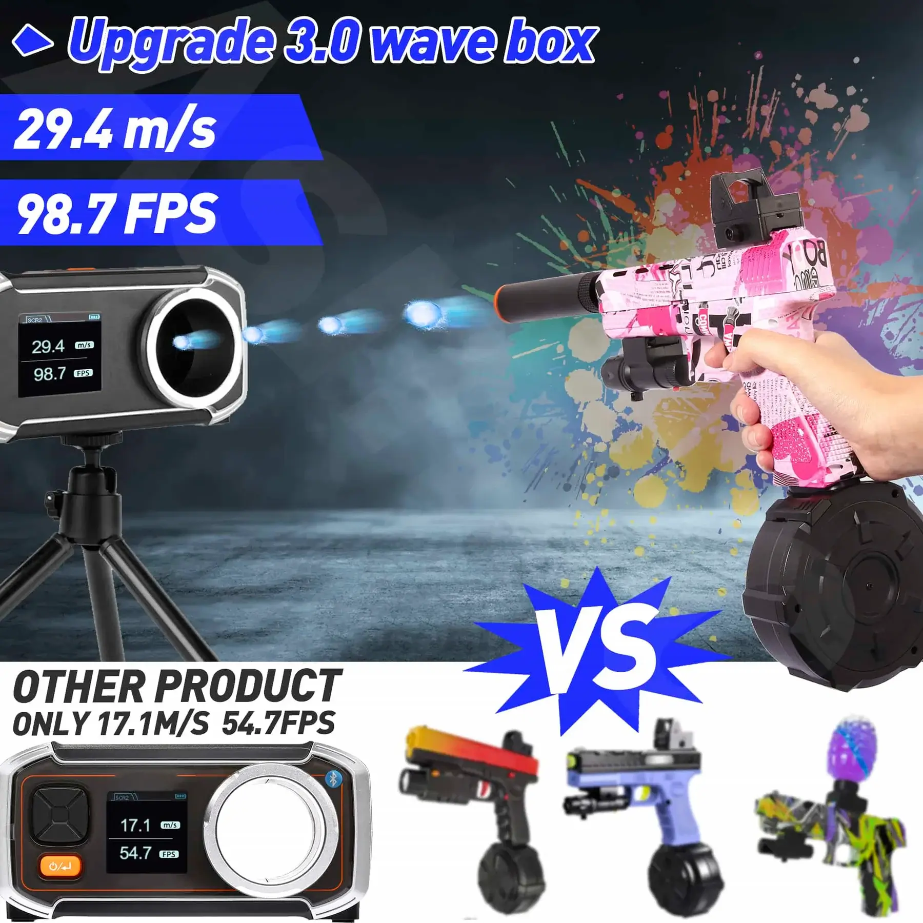 LAVIEMSTORE - GEL BALL BLASTER WITH DRUM AND SIGHT