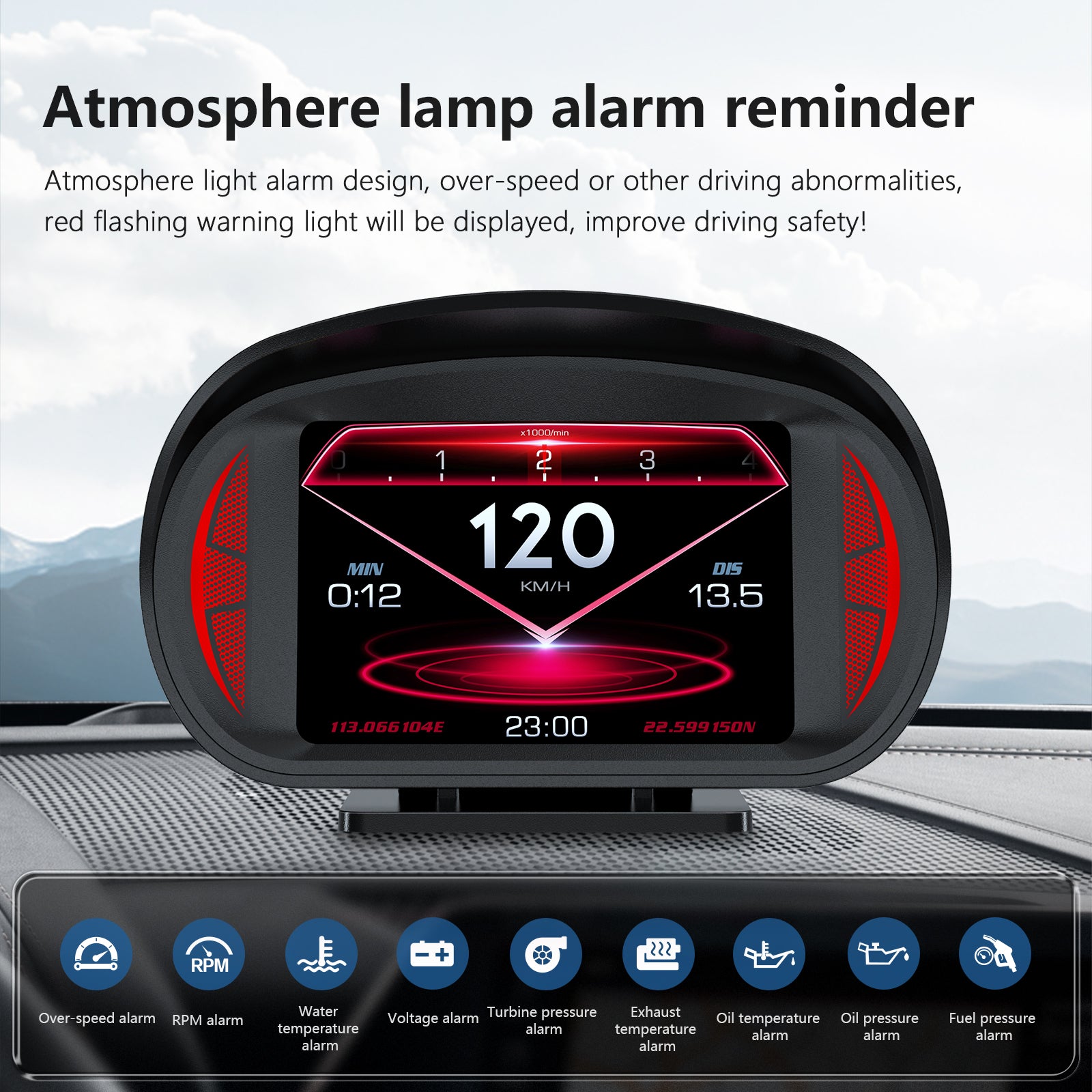 Leamo Head Up Display H-2(OBD & GPS & Gradiometer)