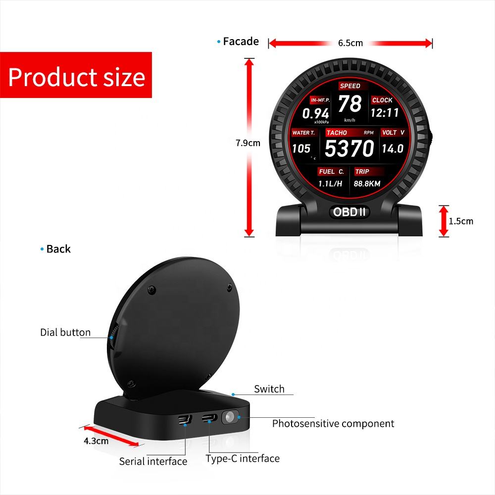 Leamo Head Up Display ZG10 (OBD2ï¼†GPS)