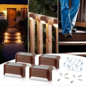 Papapick LED Solar Lamp Path Staircase Outdoor Waterproof Wall Light