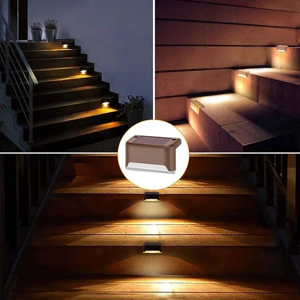 Papapick LED Solar Lamp Path Staircase Outdoor Waterproof Wall Light