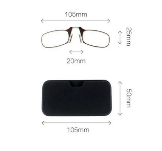 Legless Nose Clip Reading Glasses Mini Portable