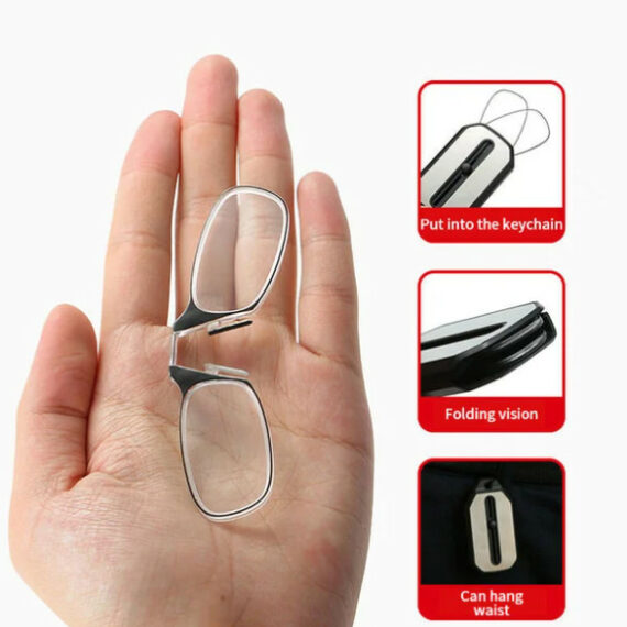 Legless Nose Clip Reading Glasses Mini Portable Lulunami 5476