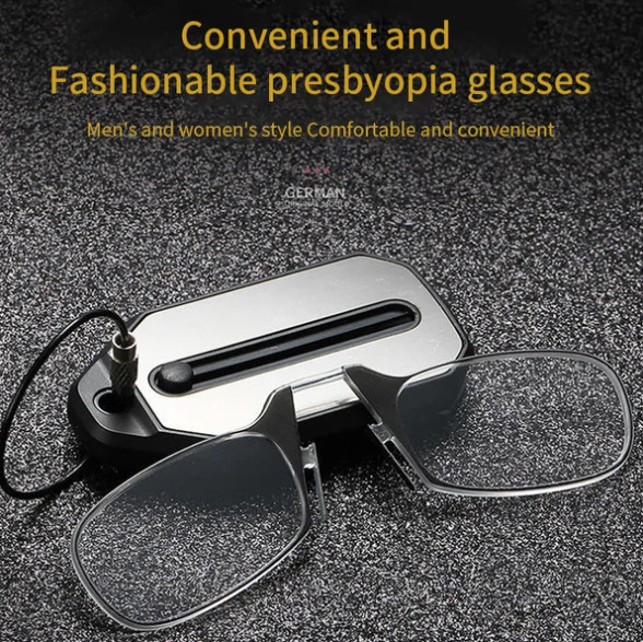 Legless Nose Clip Reading Glasses Mini Portable