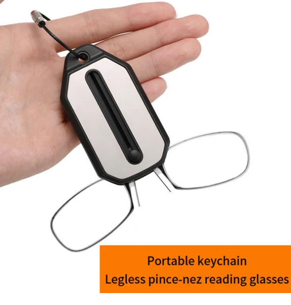 Legless Nose Clip Reading Glasses Mini Portable